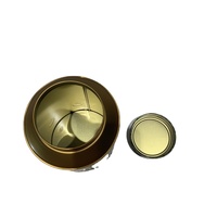 Boîte de café d'emballage hermétique ronde de luxe imprimée sur mesure boîte de conserve de thé de qualité alimentaire avec couvercle intérieur