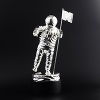 Trophée personnalisable en métal de 31 cm sur le thème de l'astronaute de MTV Music Television, prix astronaute homme de l'espace, souvenir, ornement de bureau