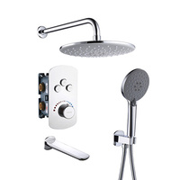 Pour Empolo thermostatique douche cartouche Valve ensemble salle de bain mélangeur laiton matériel caché douche Regadera De Ducha