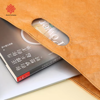 Sac en papier Tyvek écologique Baoren, logo personnalisé, réutilisable, résistant à l'eau, recyclable, sac de pique-nique personnalisé à la mode