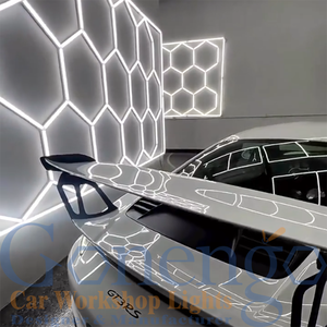 Meilleures ventes Baie de service <span class=keywords><strong>automobile</strong></span> Led Hexagone Salon de coiffure <span class=keywords><strong>Garage</strong></span> Kit Lampe décorative moderne - Product Image 5