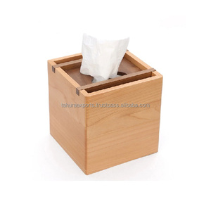 Servilletero de madera hecho a mano, el mejor soporte para caja de pañuelos, forma personalizada, nuevo diseño, servilletero elegante clásico - Product Image 1