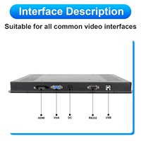 Nueva Pantalla Táctil IR de 22 Pulgadas para Máquinas Recreativas, Vending, KTV, Gabinetes de Entretenimiento, 16:9 Full HD 1920x1080, USB/DVI, Infrarroja, Montaje Empotrado
