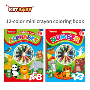 Libro <span class=keywords><strong>da</strong></span> Colorare Personalizzato con Graffiti, Pastelli, Giocattoli Educativi per Bambini, Libro Cognitivo con Numeri e Alfabeto, Simpatici Disegni di <span class=keywords><strong>Animali</strong></span> per Bambini 3-6 Anni - Product Image 1