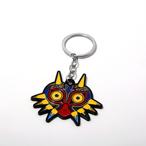 Lindo Llavero Metálico de Personajes del Bosque, Set de Llaveros Esmaltados de <span class=keywords><strong>Korok</strong></span> y Majora's Mask, Anillo de Llaves de Personajes de Juego para Fans - Product Image 4