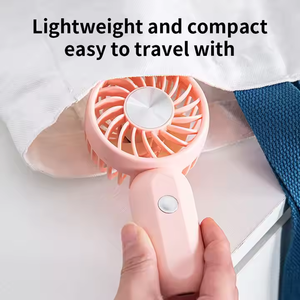 Ventilateur portable mini 3 vitesses, refroidissement par air, rechargeable par USB, ventilateur de table fonctionnant sur batterie, ventilateur à main pour l'extérieur - Product Image 5