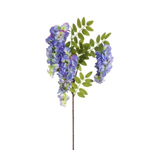 Flores Artificiales de Glicinia Yasunobu, Rama Individual, Rosa, Morado, Blanco, Azul, Arreglo Floral Decorativo para Bodas - Product Image 5