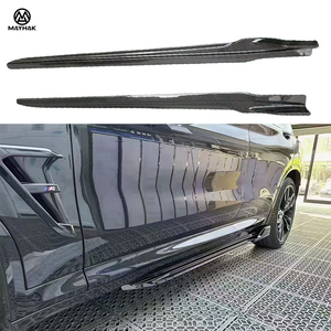 Minigonne laterali in fibra di carbonio 3K Twill Weave nere per BMW G01 X3 G02 <span class=keywords><strong>X4</strong></span>, kit carrozzeria stile Warrior <span class=keywords><strong>2018</strong></span>+ - Product Image 1