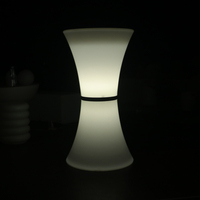 Table de bar extérieure à LED RGB 16 couleurs, mobilier de bar éclairé, table à cocktails, table de bar à LED pour mariage, fête, jardin, boîte de nuit