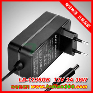 LVDIAN <b>Power</b> Adapter 12V 2.5A DC Output Wall <b>Plug</b> EU UK US Standard for LCD Monitors - Product Image 5