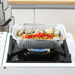 High Quality Wholesale Foil Container Aluminium Foil Food Tray Containers With Lids For Chicken Roasting