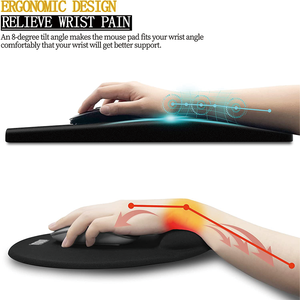 מותאם אישית זיכרון קצף אנטי להחליק ארגונומי משטח עכבר עם משטח עכבר כאב עכבר רפידות - Product Image 6