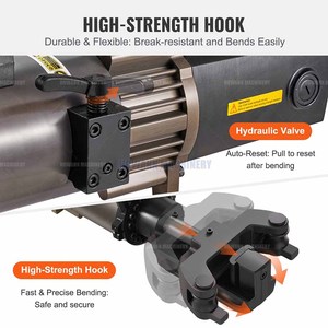 Máquina Dobladora de Barras de Acero Automática, Hidráulica y Eléctrica, Portátil, de Alta Calidad, NRB-28/32, Grado Industrial, para Doblar Varillas de 28 mm - Product Image 5