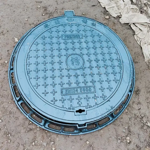 EN124 C250 D400 E600 분실 방지 DCI 맨홀 커버 24 인치 주차장 및 보도 용 주철 맨홀 커버 - Product Image 5