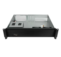 Meilleure option 2U 3 baies de disque dur Châssis de serveur de stockage Facteur de forme ATX en aluminium Type de rack en stock avec ventilateur