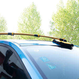Sikat Cuci Mobil Gagang Paduan Logam Handuk Mikrofiber Tongkat Ekstensi-Kit Pembersih Penghilang Salju Efisiensi Tinggi untuk Roda Mobil Luar Ruangan - Product Image 3