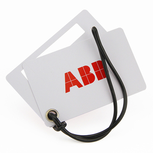 Etiqueta de equipaje de PVC con impresión CMYK, etiquetas de equipaje de plástico para equipaje de aeropuerto, 2 uds., etiqueta de nombre de equipaje de estilo de tarjeta - Product Image 6