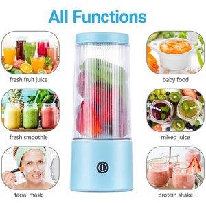 La más nueva máquina exprimidora de 6 cuchillas, licuadoras portátiles de jugo de fruta de 500ml, licuadora de máquina de frutas - Product Image 2