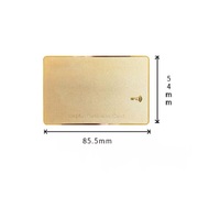 Lüks Özel Logo Metal Kartvizit NFC Üyelik Kartı Otel Su Geçirmez Kaplama Altın ID/IC/Rfid Kredi Kartı Baskılı Fırçalanmış