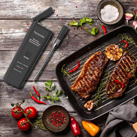 Thermomètre à viande sans fil Bluetooth DT-128 pour la cuisine, la cuisson au barbecue, le four et le grill