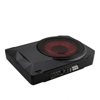 Haut-parleur de voiture 230W, caisson de basses actif de 10 pouces, mince, sous le siège, basses profondes, aimant puissant, 4 ohms, amplificateur actif 12V