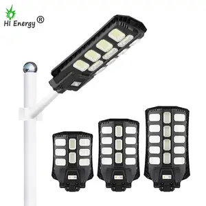 Luz de calle solar LED inteligente integrada superbrillante de alta energía 500W 1000W 2000W IP65 impermeable para exteriores con control remoto