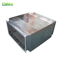 Silencieux de ventilation flexible en métal personnalisé pour conduit d'air de climatiseur scolaire, réduction du bruit d'échappement de fumée