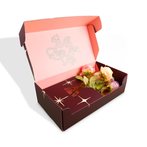 Factory Price Custom Logo Gift <strong>Flowers</strong> Packaging Mailer <strong>Box</strong> For Shipping - Product Image 1