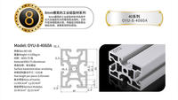 2020 3030 4040 4080 cadre de profil d'extrusion en aluminium fente en T fente en V 40x40 profilés en aluminium industriels noirs extrudés personnalisés