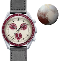 Montre NYY Space Heat pour homme, programme NIRICHA Moon Mercury, chronographe à six aiguilles, montre à quartz luminescente