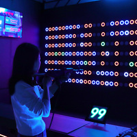 Jeu de tir au laser LED adapté aux salles de jeux intérieures, pistolets laser multijoueurs pour les rassemblements familiaux et les compétitions d'équipe