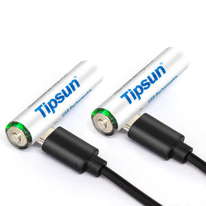 แบตเตอรี่ทรงกระบอก Tipsun 600mWh 1.5V แบบ AAA ชาร์จได้ผ่านพอร์ต USB Type C - Product Image 1