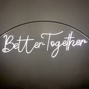 Mieux ensemble <span class=keywords><strong>LED</strong></span> illuminé enseignes au néon décoration murale éclairage pour la maison bâtiments fumoirs lettre numéro en <span class=keywords><strong>forme</strong></span> de signes - Product Image 1