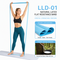 Rouleau de Bande en Latex Robuste en Gros, Haute Élasticité, Bande Plate Multifonctionnelle pour la Physiothérapie et l'Entraînement de Force
