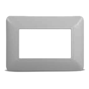 Placca di copertura per interruttore 'SOLAR' in argento, 4 moduli - Product Image 1