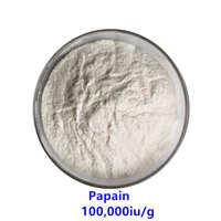 Poudre d'extrait de papaye, enzyme papaïne 50000u/g, poudre de papaïne 100000u/g, papaïne