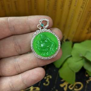จี้หินอาเกตจิ้งจอกและพระพุทธรูปสไตล์จีน สร้อยคอแฟชั่นหลากสี DIY สำหรับเด็กทุกเพศ - Product Image 6