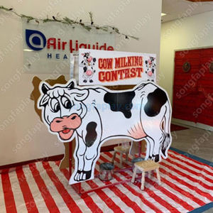 Máquina de Juego de Competición de Ordeño de PVC |   Concurso de Ordeño de Vacas, Carrera Doble |   Juego Interactivo de Carnaval al Aire Libre para Eventos y Fiestas | - Product Image 6