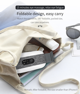 ワイヤレス充電式ブルートゥースミュージックアイマッサージャー電気熱圧縮アイマッサージャー - Product Image 6