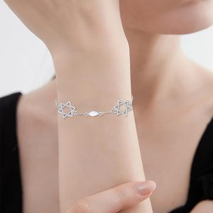 925 sterling Silver Star Of <span class=keywords><strong>David</strong></span> Charm Bracelet trang sức tôn giáo quà tặng cho phụ nữ và trẻ em - Product Image 4