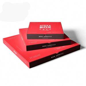 Fournisseur de boîtes à pizza en vente chaude près de chez moi, boîte en kraft, grand logo Napoli, fournisseur de boîtes à pizza de qualité alimentaire - Product Image 3