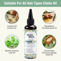 Huile de Chebe Naturelle Marque Blanche pour la Croissance Capillaire, Anti-Chute, Huile Capillaire Fortifiante à la Poudre de Chebe Africaine, Traitement du Cuir Chevelu 100ml