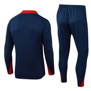 2526 Veste de football de haute qualité Thaïlande, veste de football à fermeture éclair intégrale, veste d'entraînement sportive Brésil Colombie pour hommes - Product Image 2