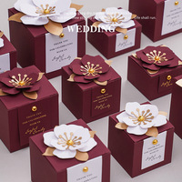 Geschenke Rote Papier boxen Anpassen Verfügbar Wir können Ihr Logo auf diesen rosa kreativen Party-Schokoladen-Aufbewahrung boxen für die Hochzeit drucken