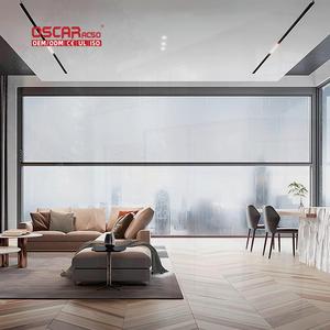 Ventanas de puerta corredera de aluminio Mosquitera de doble acristalamiento Diseño de tres pistas Casa Villa Apartamento Levantar la ventana - Product Image 3