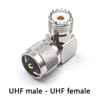 Adaptateur RF à angle droit UHF PL259 mâle SO239 femelle vers N mâle/femelle SMA TNC BNC FME F UHF PL259 SO239 Jack Plug