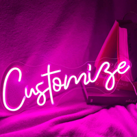 Enseigne néon LED en gros, enseigne lumineuse personnalisée en lettres, affichage en acrylique pour magasin de détail, hôtel, décoration d'événements, fournisseur, usine
