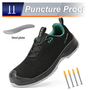 Botas de Seguridad JIANKUN de Corte Bajo, Ligeras, Suaves y Transpirables, de Cuero de Gamuza, con Puntera de Acero, Plantilla de Acero, Anti-Aplastamiento/Pinchazos/Electricidad Estática - Product Image 2