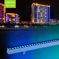 Éclairage extérieur professionnel pour façade de bâtiment, étanche IP65, DMX 512, barre de pixels LED, projecteur mural linéaire LED