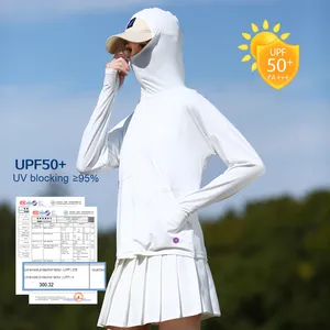 Của phụ nữ thời trang thoáng khí chống UV đi xe đạp phát ban bảo vệ ban đầu mặt trời bảo vệ quần áo thân thiện với da 'băng cảm giác' - Product Image 3